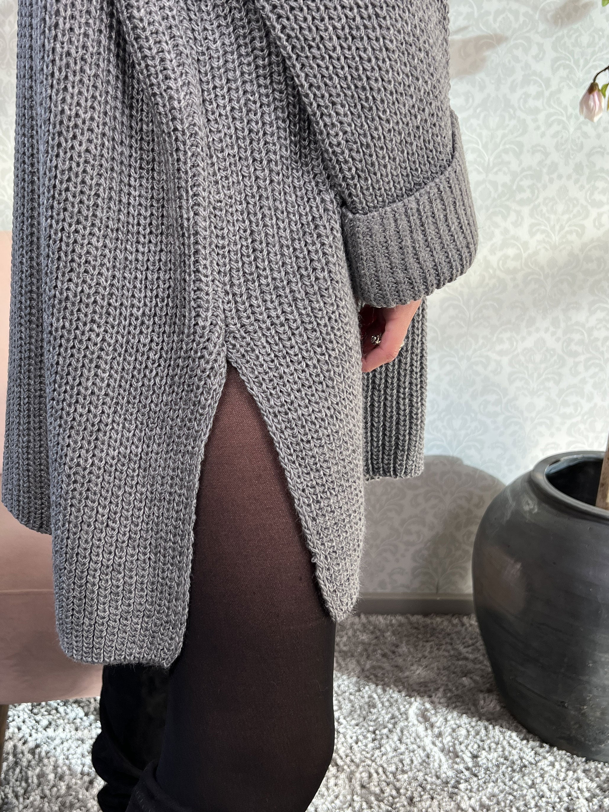 Serafina - Oversize strik med slids